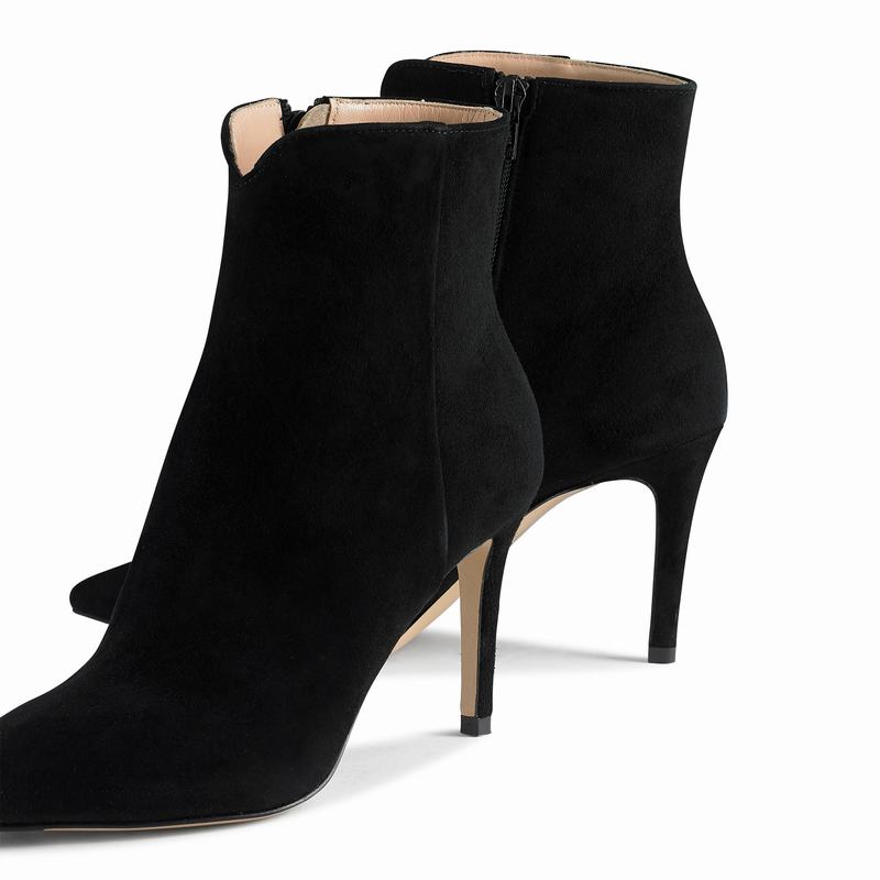 Black Russell And Bromley 85bootie Women's Ankle Boots | KCL9239PR