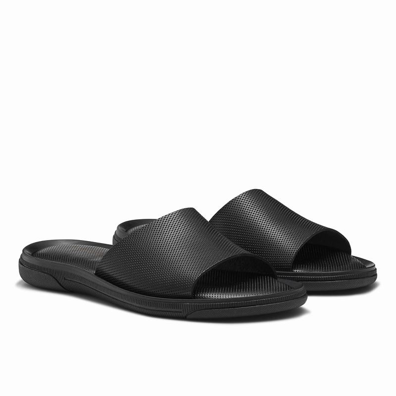 Black Russell And Bromley Air Men's Sliders | VMN53100PZ