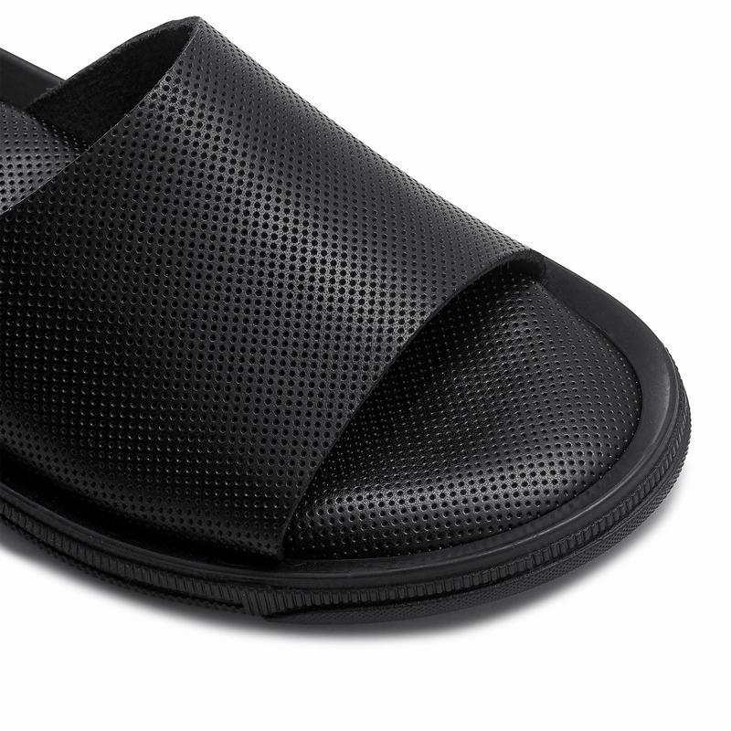 Black Russell And Bromley Air Men's Sliders | VMN53100PZ