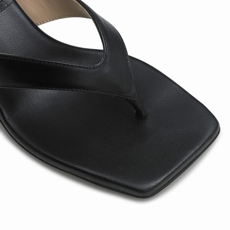 Black Russell And Bromley Airshow Women's Heeled Sandals | KXL3728HN