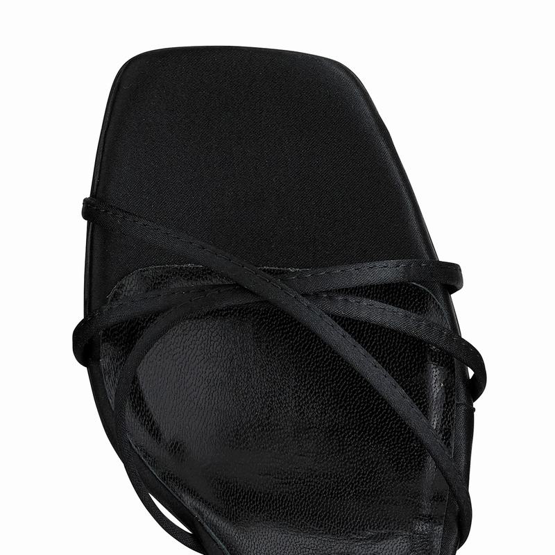 Black Russell And Bromley Airstrip70 Women's Heeled Sandals | PXU250BZ