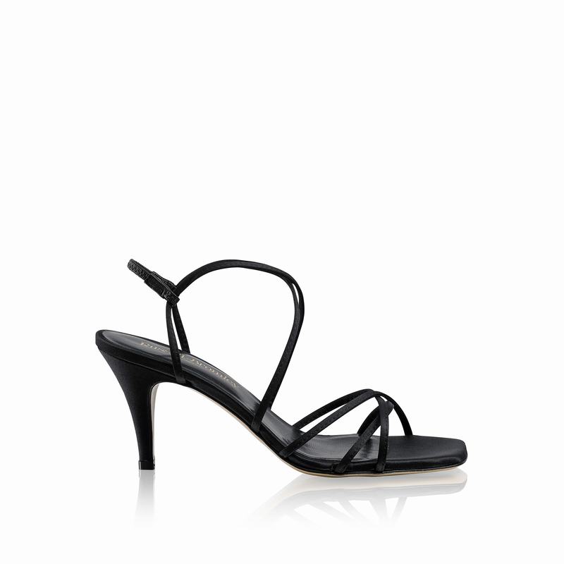 Black Russell And Bromley Airstrip70 Women\'s Heeled Sandals | PXU250BZ
