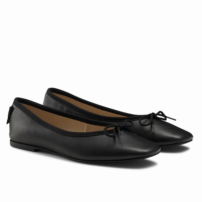 Black Russell And Bromley Angelina Women's Ballet Flats | TSX7649FQ