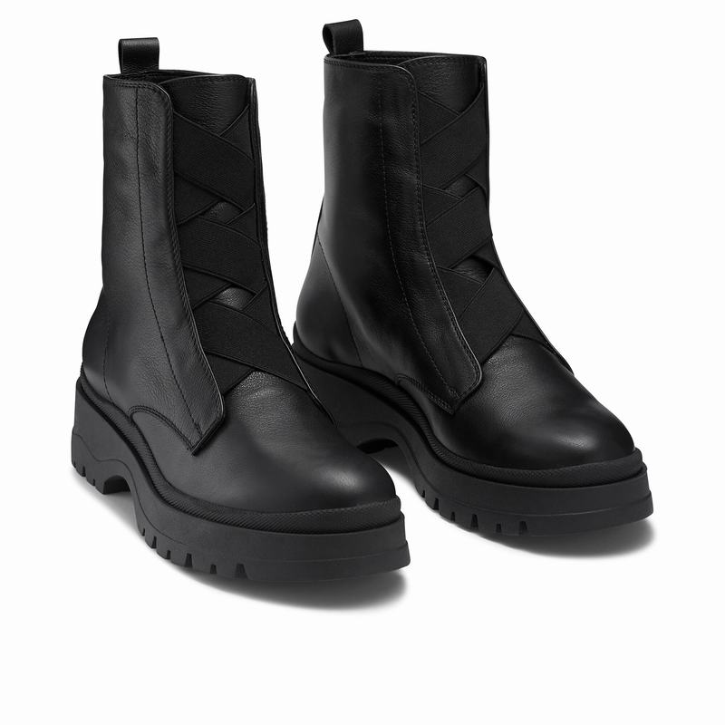 Black Russell And Bromley Apres Women's Ankle Boots | FAI855TZ