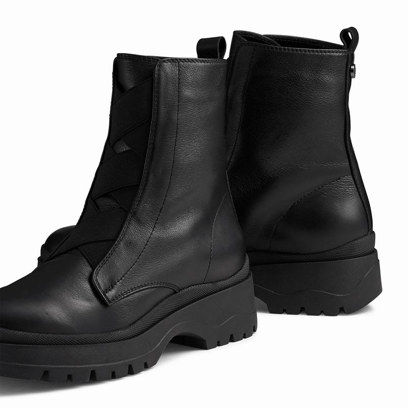 Black Russell And Bromley Apres Women's Ankle Boots | FAI855TZ