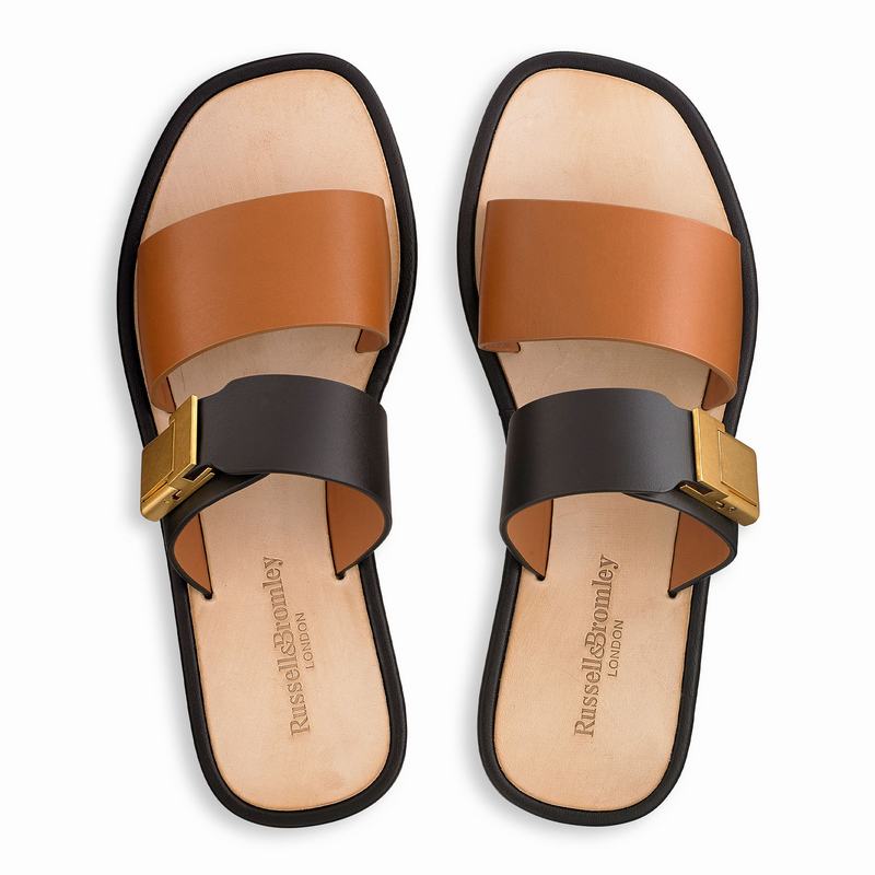 Black Russell And Bromley Aquaviva Women's Flat Sandals | DDX457WU