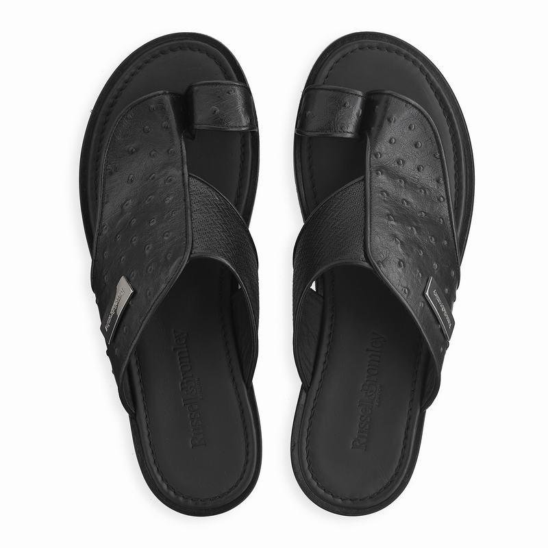Black Russell And Bromley Arabian Men's Sandals | WQG3849GZ