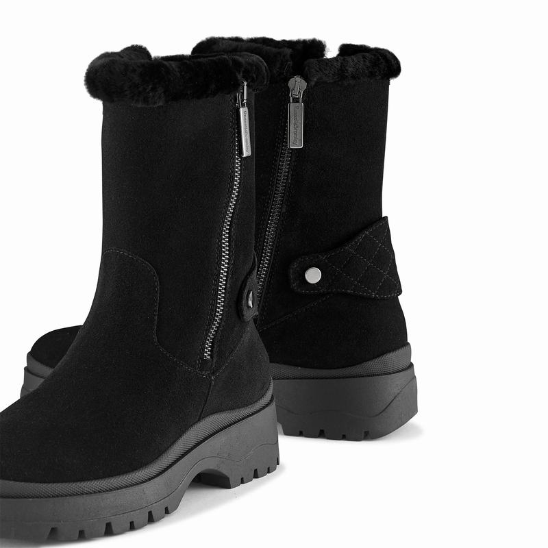 Black Russell And Bromley Arctic Women's Ankle Boots | QGL522GZ