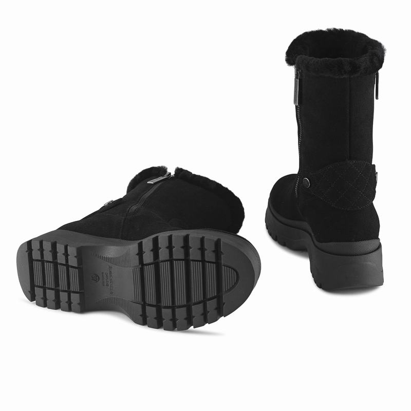 Black Russell And Bromley Arctic Women's Ankle Boots | QGL522GZ