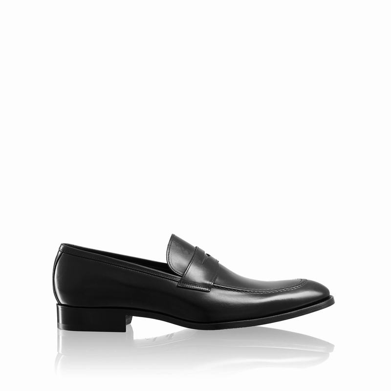 Black Russell And Bromley Aspen Men\'s Loafers | SEE4666IP