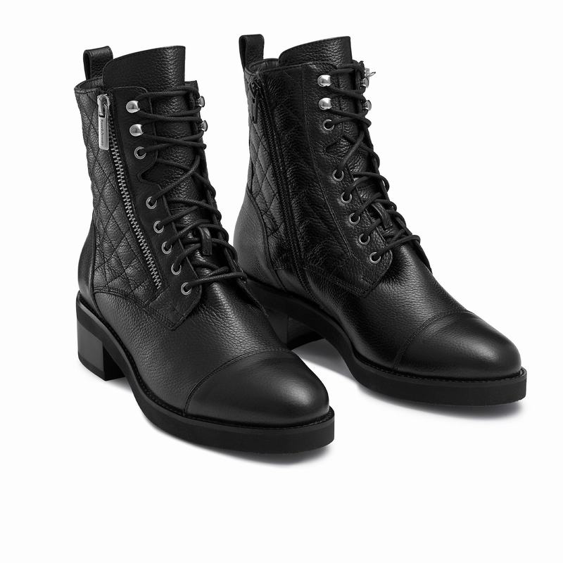 Black Russell And Bromley Atomic Women's Lace Up Boots | OUP6558PC
