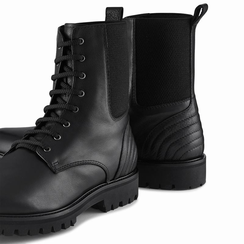 Black Russell And Bromley Bailey Men's Lace Up Boots | ZWP9677NO