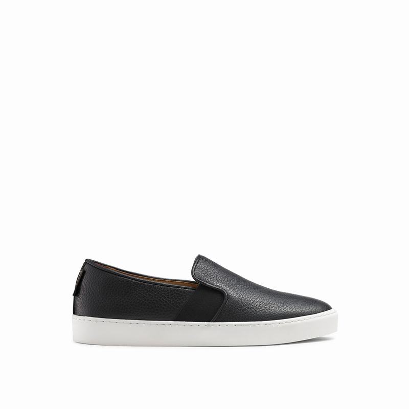 Black Russell And Bromley Ball Park Women\'s Slip On Trainers | DGC5846PB