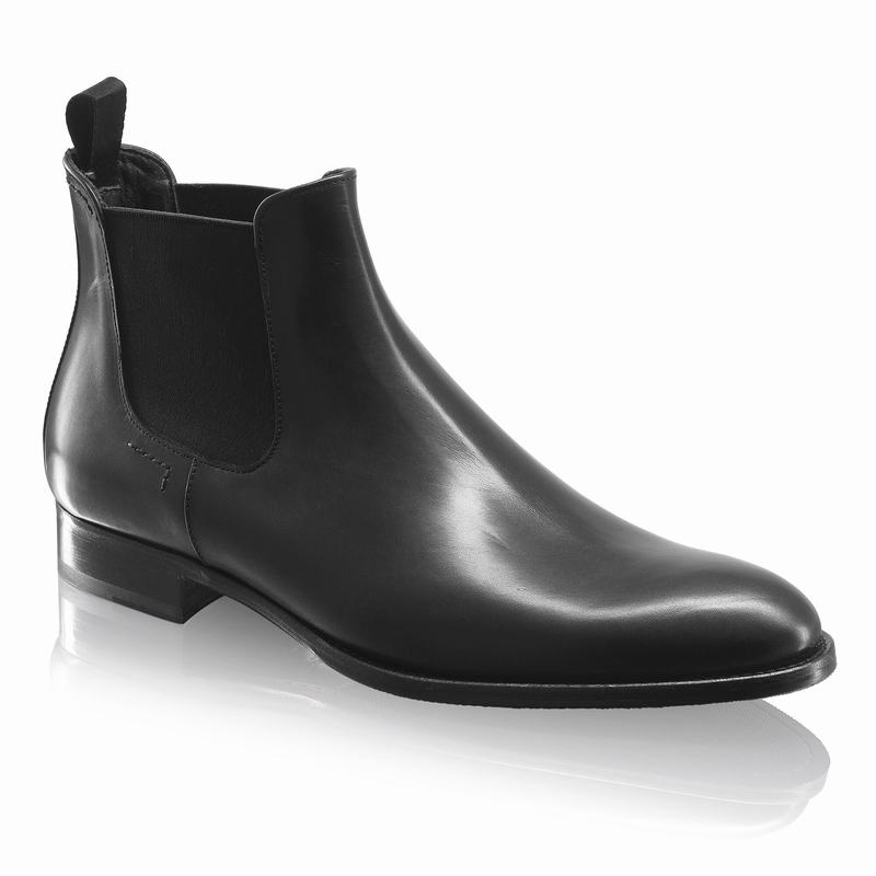 Black Russell And Bromley Beechwood Men's Chelsea Boots | TUZ4995BU