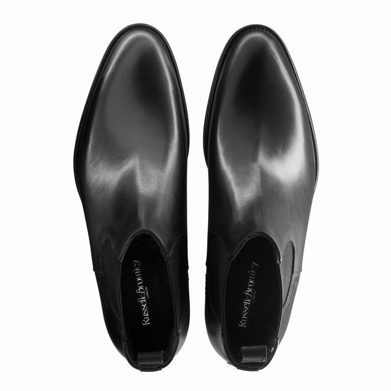 Black Russell And Bromley Beechwood Men's Chelsea Boots | TUZ4995BU