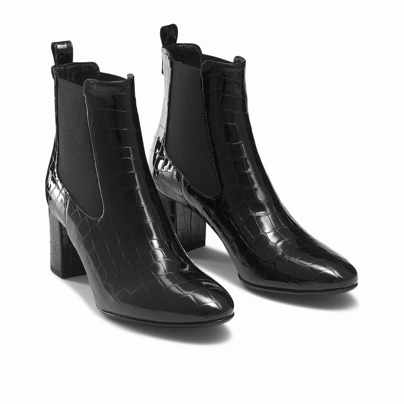 Black Russell And Bromley Beetle Women's Chelsea Boots | OHS183DG