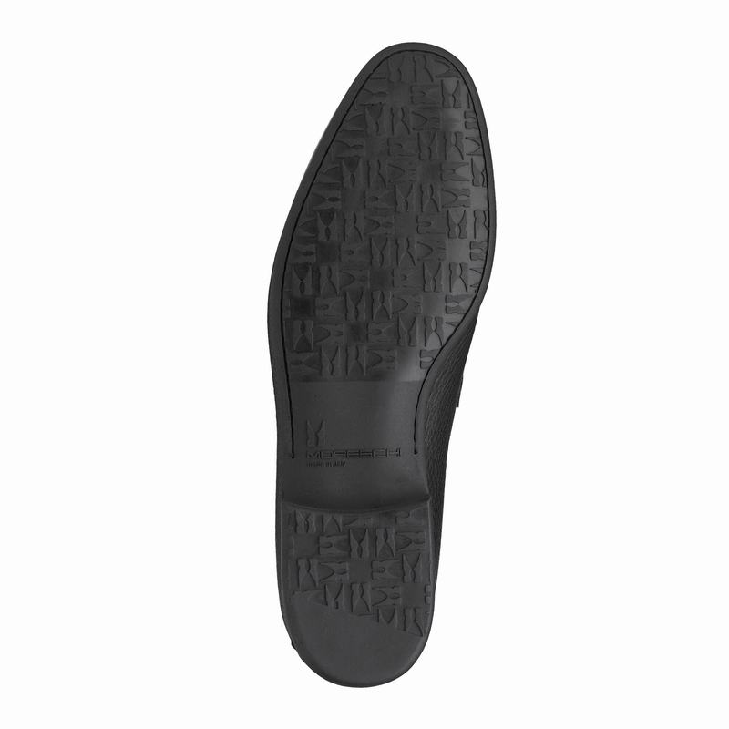 Black Russell And Bromley Bellagio Men's Slip On Shoes | KFI6110RQ