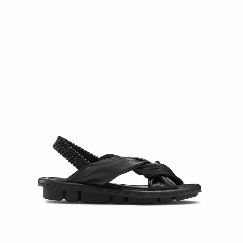 Black Russell And Bromley Blossom Women\'s Flat Sandals | TYT3399EV
