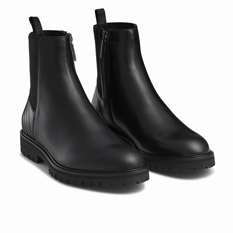 Black Russell And Bromley Brando Men's Chelsea Boots | CFC6984YY