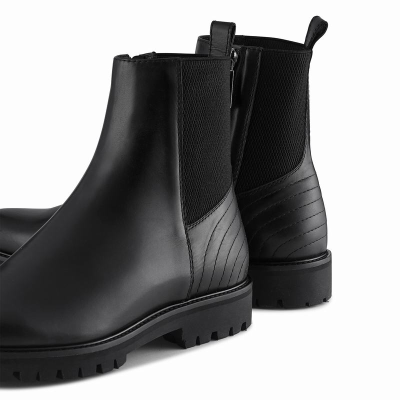 Black Russell And Bromley Brando Men's Chelsea Boots | CFC6984YY