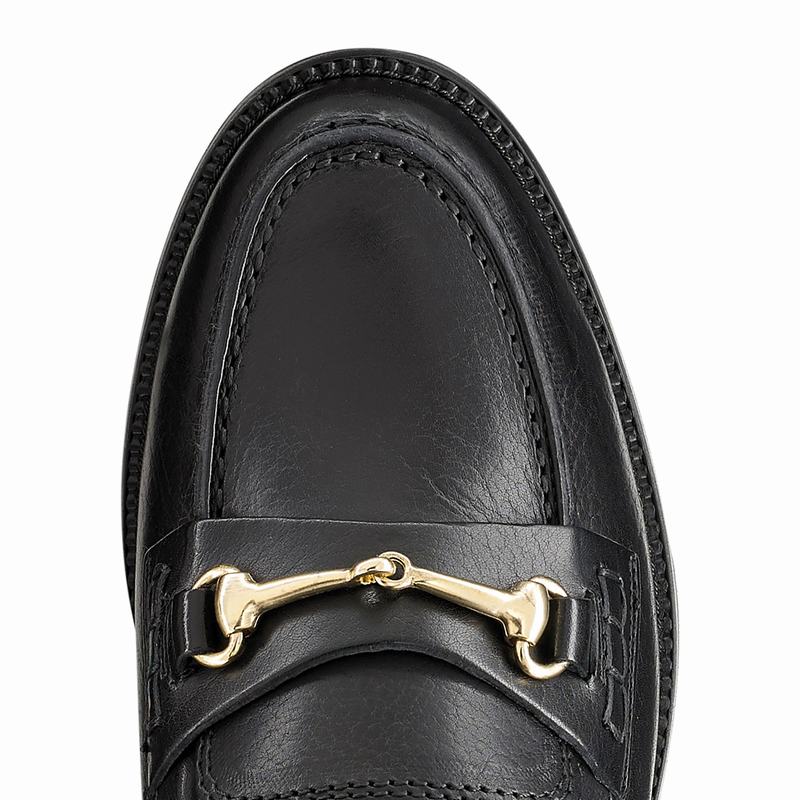 Black Russell And Bromley Brewster Women's Loafers | XXE445HY