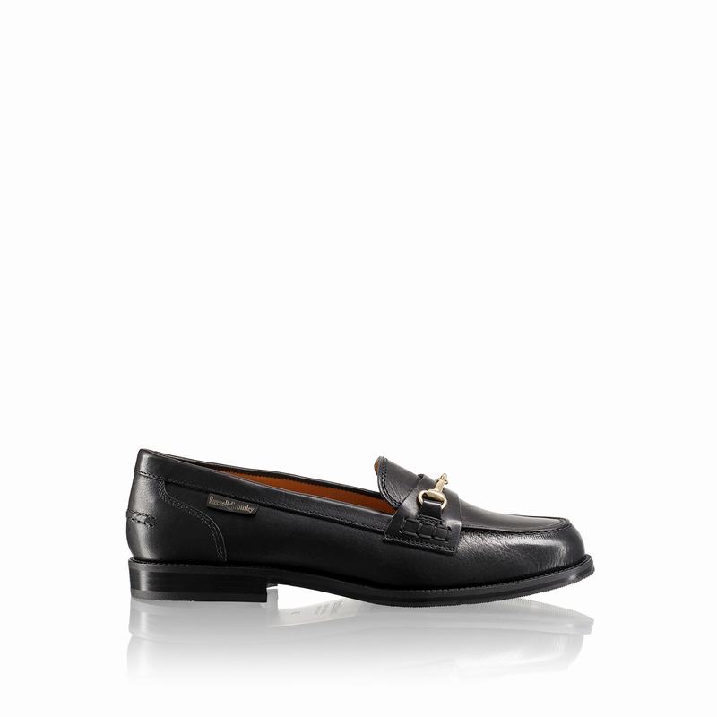 Black Russell And Bromley Brewster Women\'s Loafers | XXE445HY