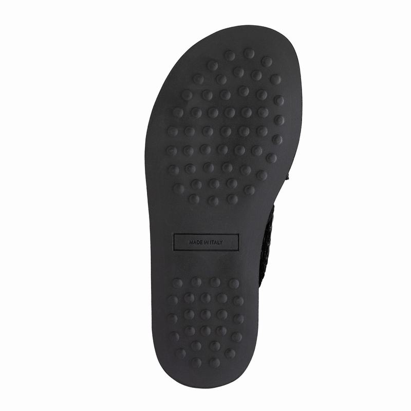Black Russell And Bromley Bucklebury Men's Sandals | IBM718PS