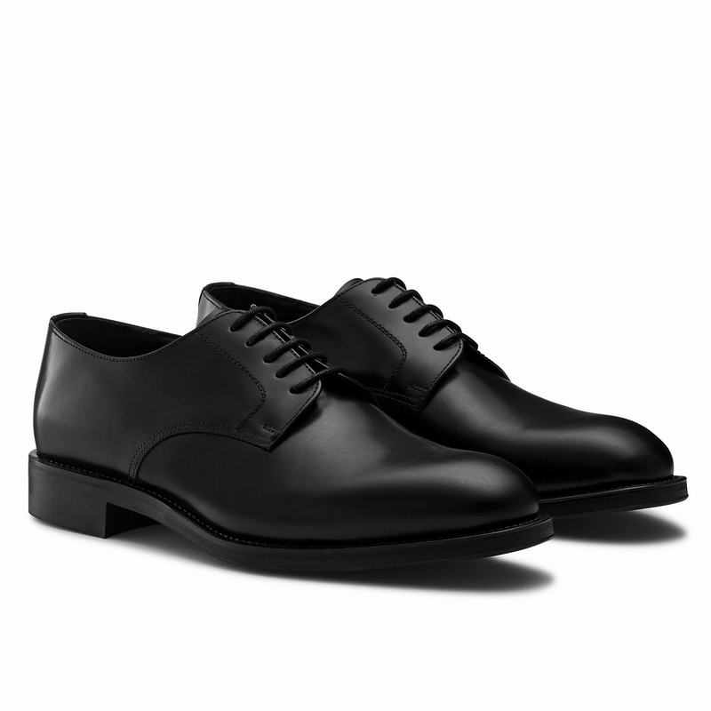 Black Russell And Bromley Burford Men's Derby Shoes | DJI5893VP