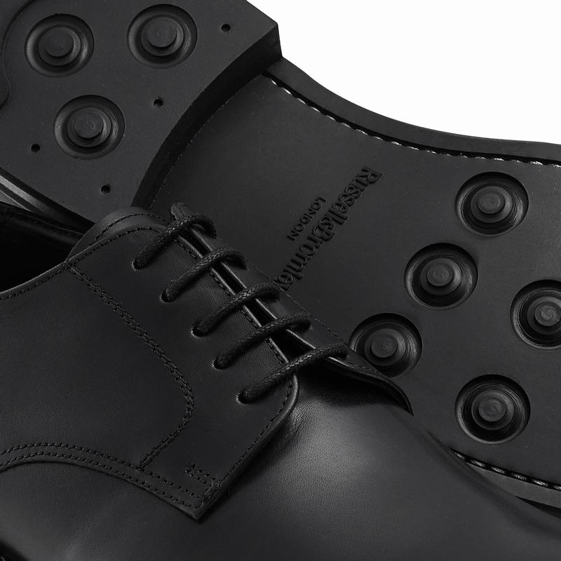 Black Russell And Bromley Burford Men's Derby Shoes | DJI5893VP