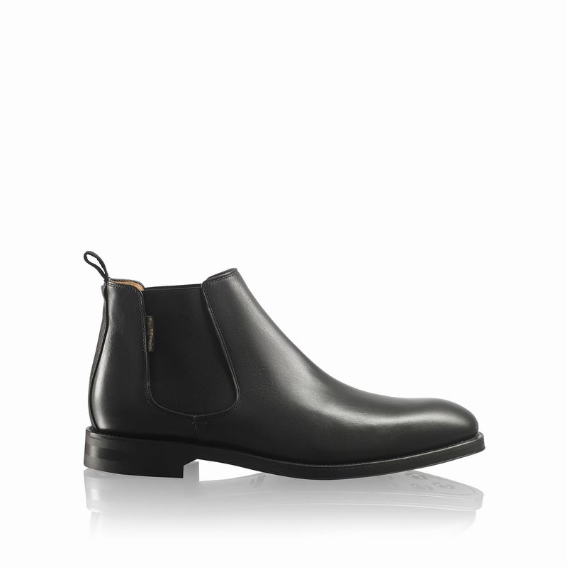 Black Russell And Bromley Burlington Men\'s Chelsea Boots | NQR1433GC
