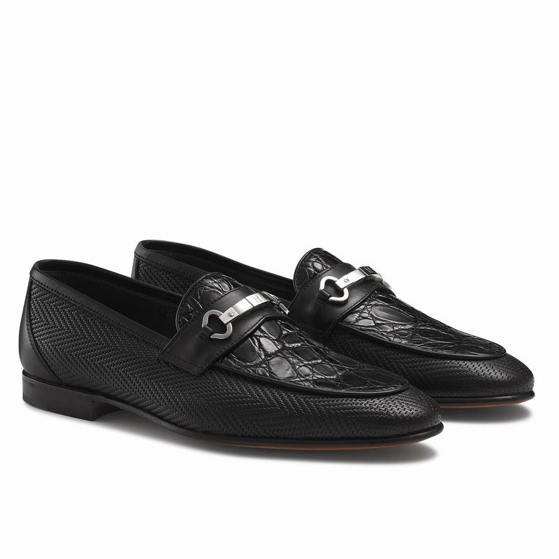 Black Russell And Bromley Cachet Men's Loafers | OYG56YI
