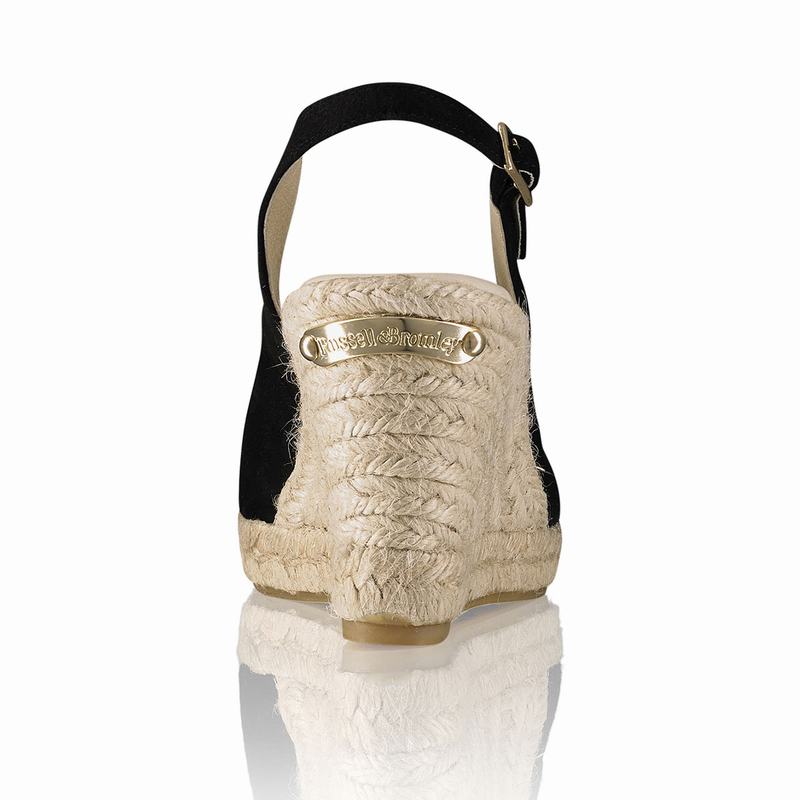 Black Russell And Bromley Candyfloss Women's Espadrilles | LJD6047KG