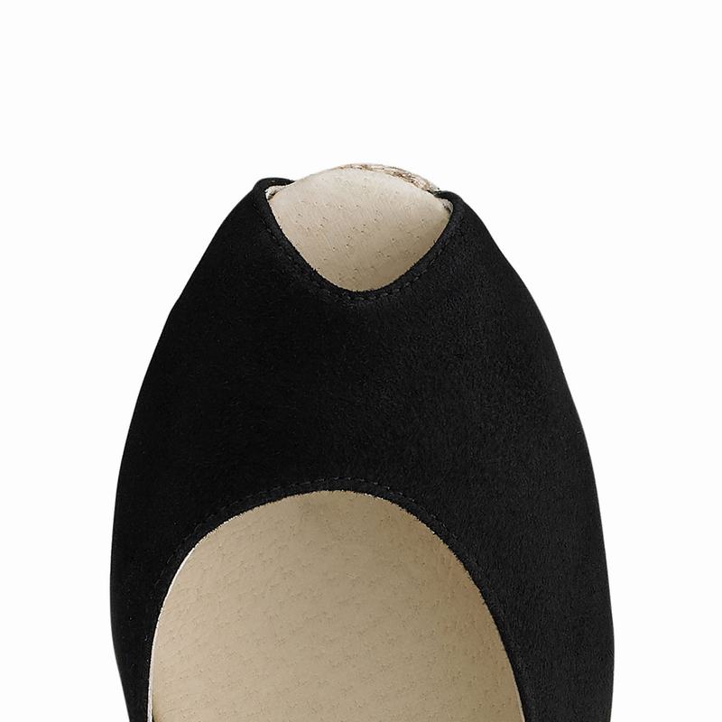 Black Russell And Bromley Candyfloss Women's Espadrilles | LJD6047KG