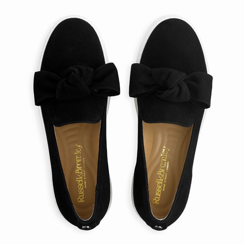 Black Russell And Bromley Casablanca Women's Slip On Trainers | RCV5250IH