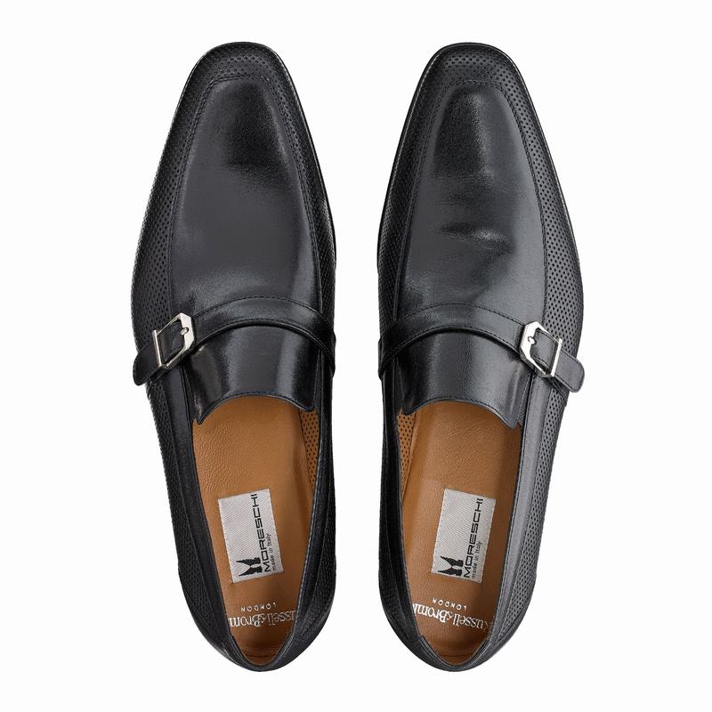 Black Russell And Bromley Charisma Men's Loafers | TKX3283NX