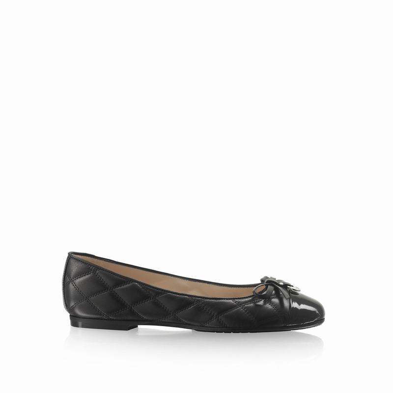 Black Russell And Bromley Charming Women\'s Ballet Flats | JBJ291JN