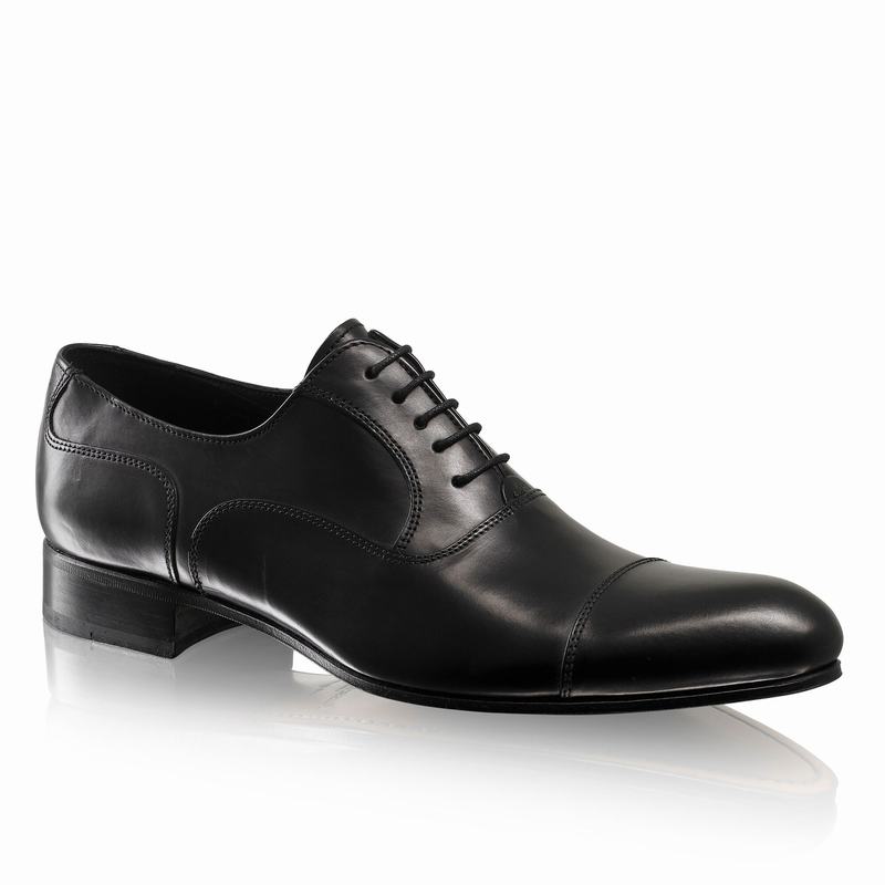 Black Russell And Bromley Chelsea Men's Lace Up Shoes | YOT9871VP