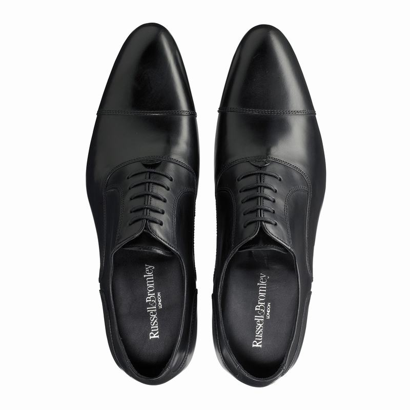 Black Russell And Bromley Chelsea Men's Lace Up Shoes | YOT9871VP