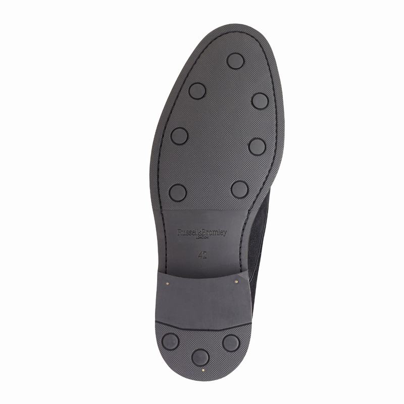 Black Russell And Bromley Classic Men's Desert Boots | IKF3973FD