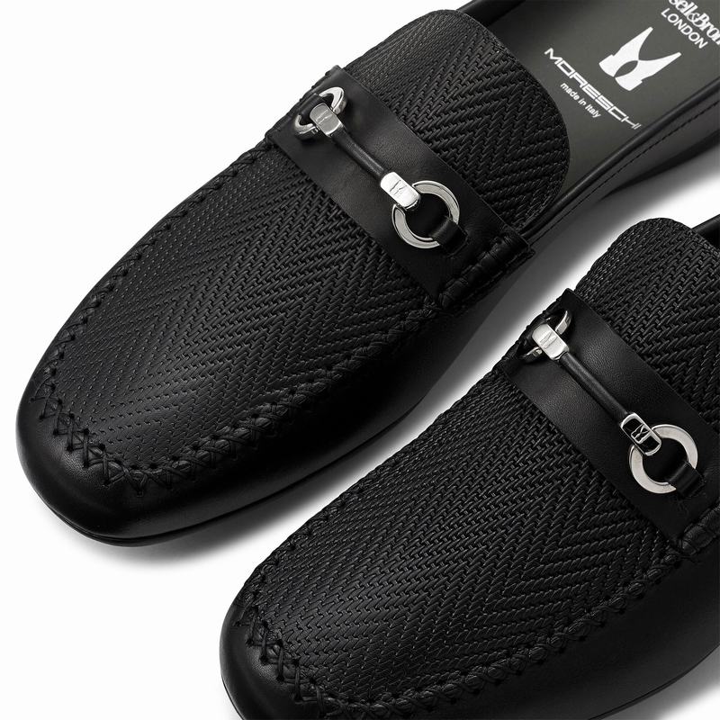 Black Russell And Bromley Crossout Men's Slippers | MJB4934FU