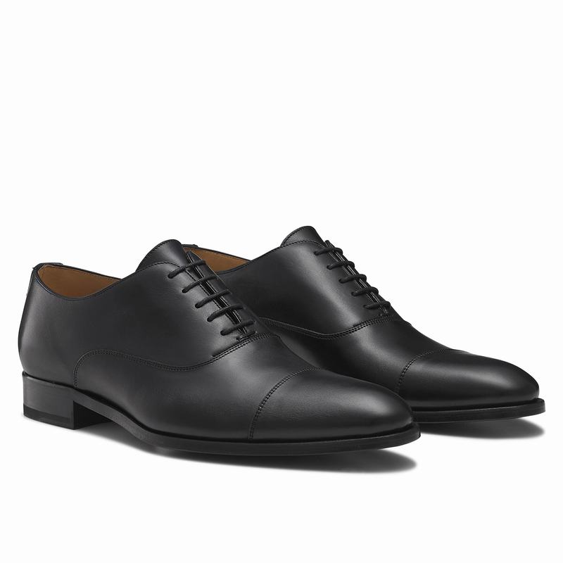 Black Russell And Bromley Cumulus Men's Oxfords | TEG465FJ