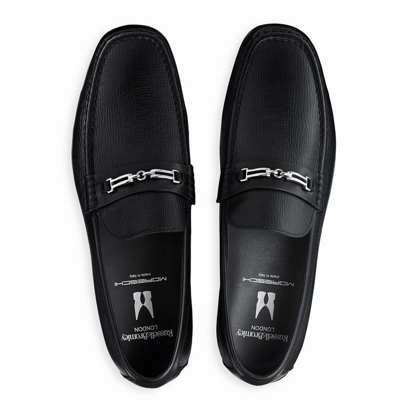 Black Russell And Bromley Data Men's Loafers | KQL4714IX