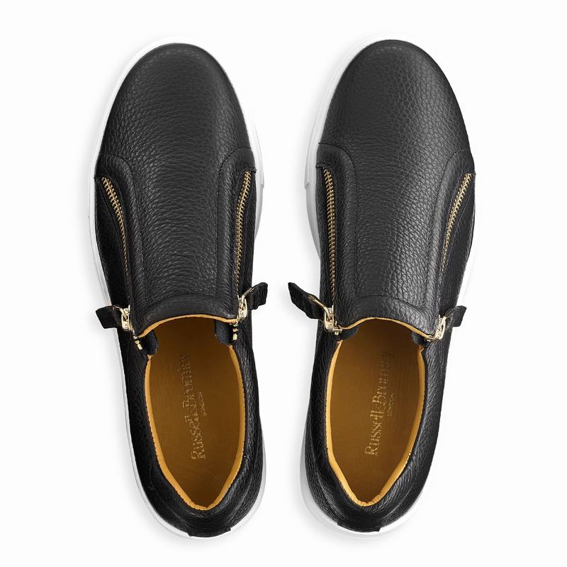 Black Russell And Bromley Doublepark Women's Platform Sneakers | GRJ2540DU
