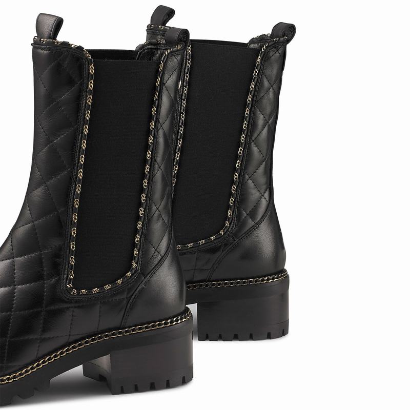 Black Russell And Bromley Dramaqueen Women's Chelsea Boots | HKI5033PP