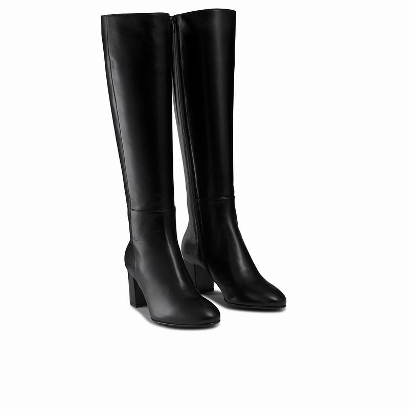 Black Russell And Bromley Dressage Women's Knee High Boots | DLE9695YT
