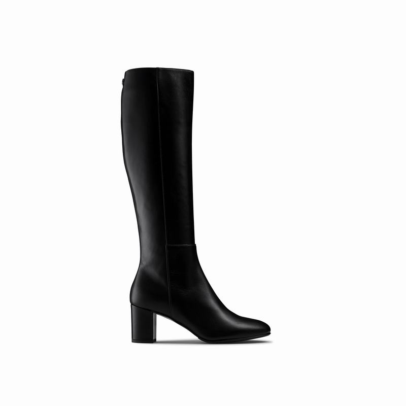 Black Russell And Bromley Dressage Women\'s Knee High Boots | DLE9695YT