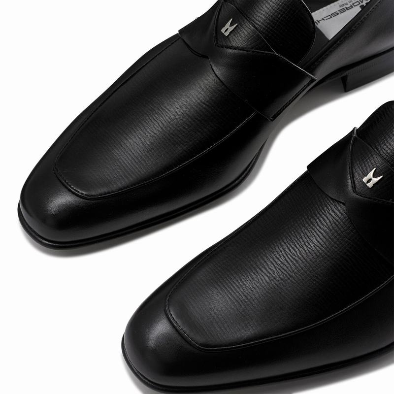 Black Russell And Bromley Duke Men's Loafers | WWS8743NA