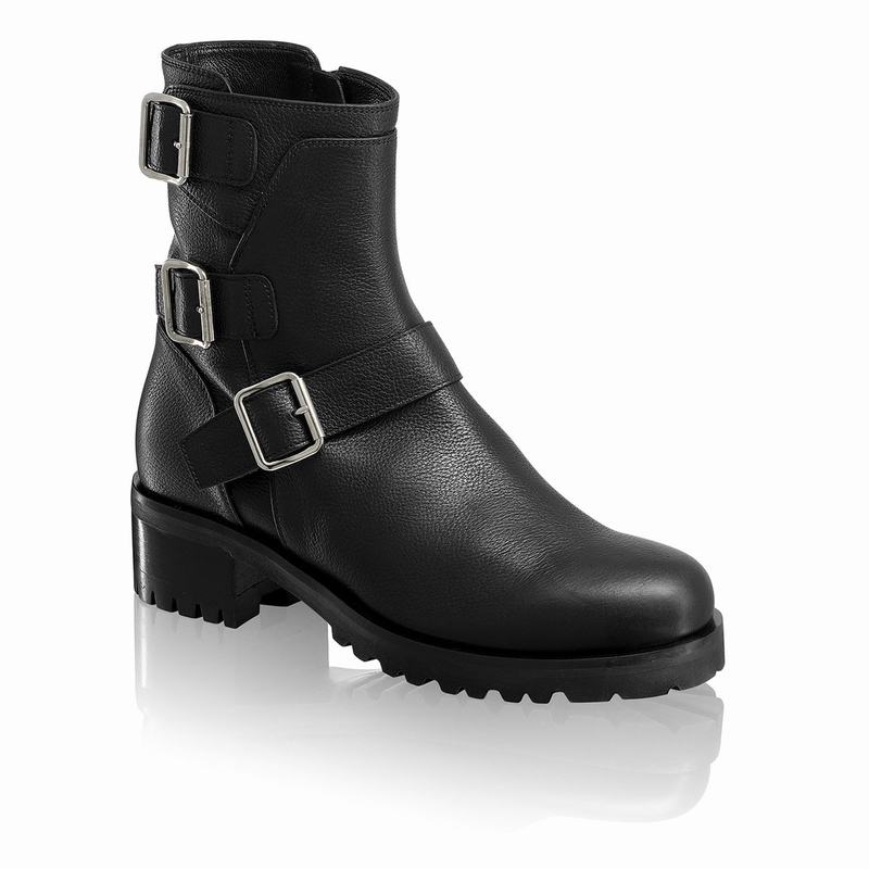 Black Russell And Bromley Dynamo Women's Ankle Boots | MOE5784KN