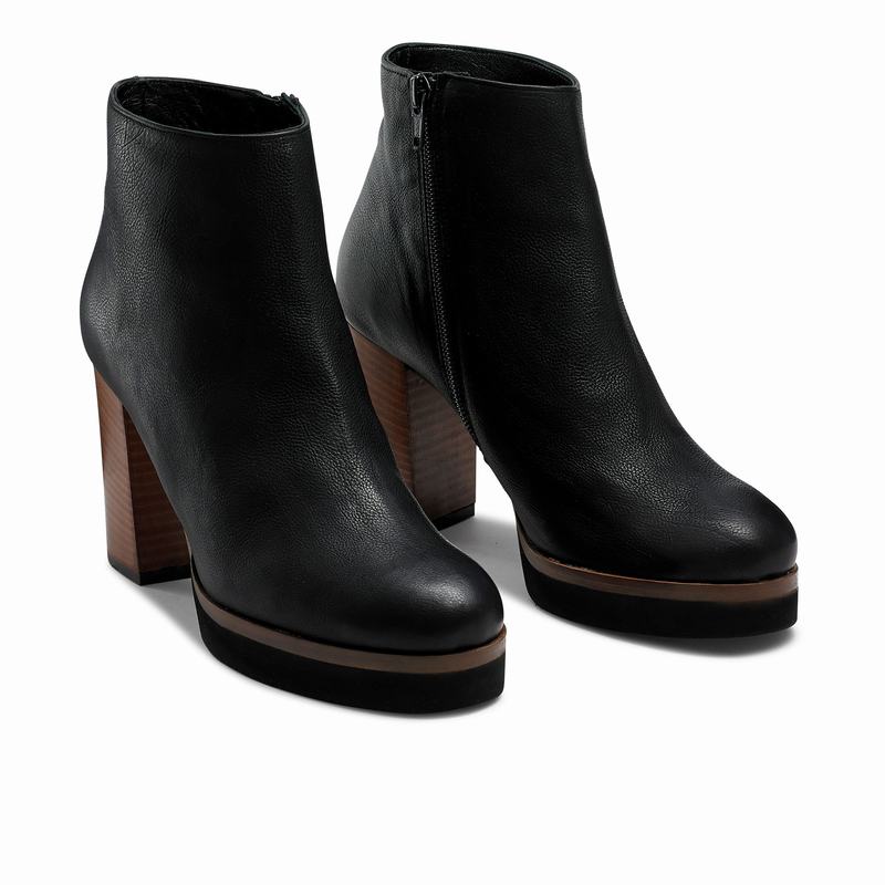 Black Russell And Bromley Eiffel Women's Ankle Boots | AWQ5155XL