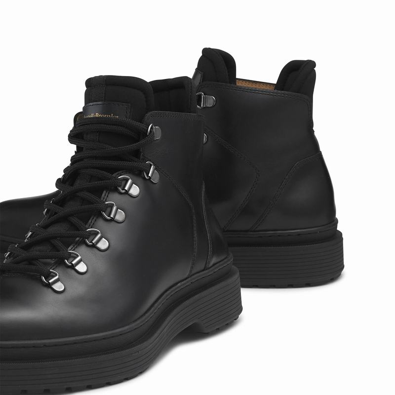 Black Russell And Bromley Eiger Men's Lace Up Boots | BMX4359DM